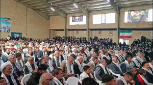 گردهمایی بزرگ بسیجیان در سالن ورزشی شهید اکرامی برگزار شد